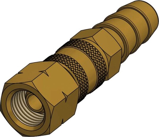 Cutfix Gass Hurtigkobling 1/4" Ø8mm Cutfix Gass Hurtigkobling 1/4" Ø8mm