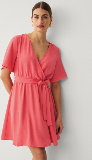 Vila Kjole viJosa 2/4 Wrap Dress Rød