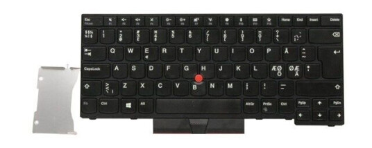 Lenovo Lite-On - Brbart tastatur - til utskifting - Nordisk - Svart