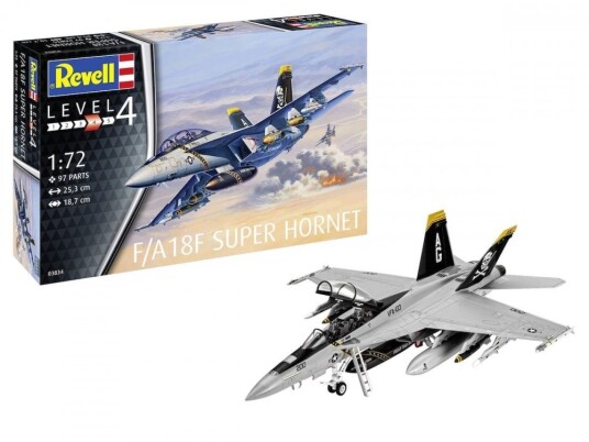 Revell F/A-18F Super Hornet 1/72 Modellfly Byggesett Revell F/A-18F Super Hornet 1/72 Modellfly Byggesett