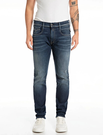 Replay Anbass Trousers Slim Hyperflex Dust - Blue - 32 x 32