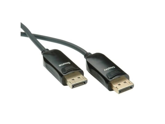 Roline 14013490, 30 M, Displayport, Displayport, Hankjønn, Hankjønn, Svart