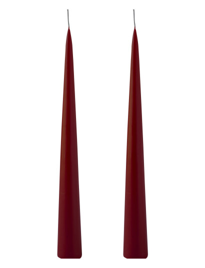 Kunstindustrien Hand Dipped Decoration Candles, 2 Pack - Red - ONE SIZE Kunstindustrien Hand Dipped Decoration Candles, 2 Pack - Red - ONE SIZE