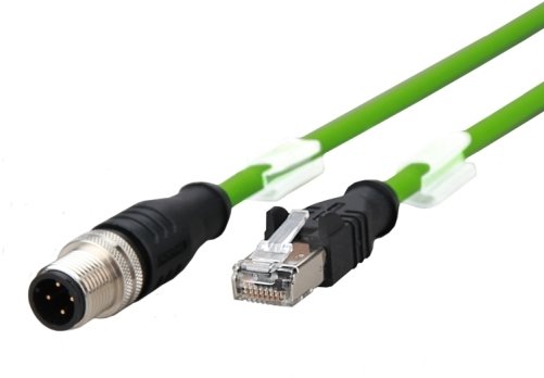 Metz Connect 142M4d15020 2 M Cat5 Rj-45 M12 Sort