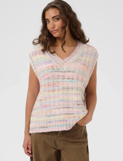 Culture Cubilo Knit Vest - Multi/patterned - L