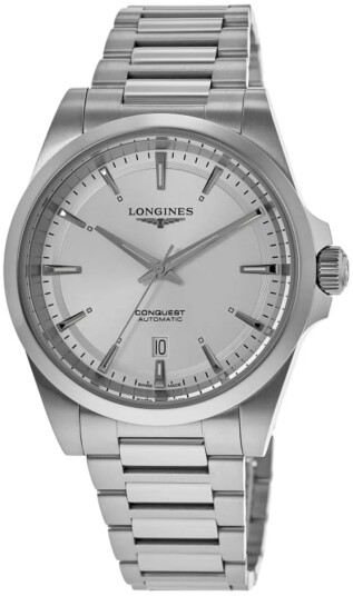 Longines Herreklokke L3.830.4.72.6 Conquest Sølvfarget/Stål Ø41 mm Longines Herreklokke L3.830.4.72.6 Conquest Sølvfarget/Stål Ø41 mm