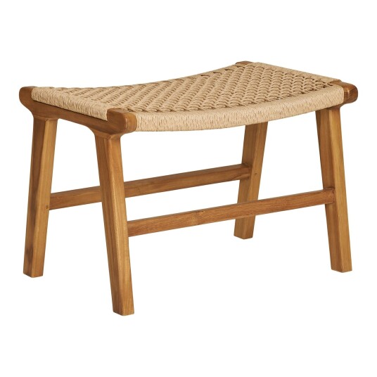 Derby puff teak polyrattan.