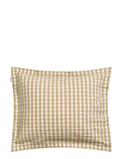 GANT Check Seersucker Pillowcase Beige 50X60 GANT Check Seersucker Pillowcase Beige 50X60