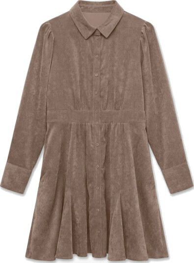 Vero Moda Aware Ane Long Sleeve V Neck Short Dress Grå XS