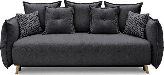 Puffin Sovesofa 3 seter Antrasitt