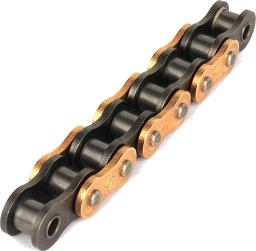 AFAM Kjede 420MX2-G - Gullfarget 132L Forsterket MX-kjede spesielt for 85cc AFAM Kjede 420MX2-G - Gullfarget 132L Forsterket MX-kjede spesielt for 85cc