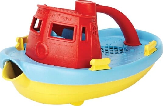 Green Toys Slepebåt Badeleke 6+mnd Rød