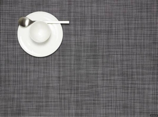 CHILEWICH Mini Basketweave Spisebrikke 36x48cm COOL GREY