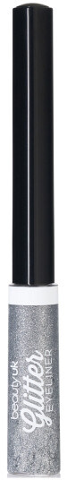 BEAUTY UK Glitter Liquid Eyeliner no.1 Silver