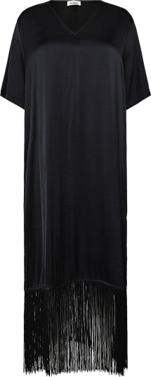 Soaked Slverona Fringe Dress Black M