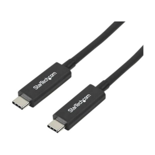 StarTech.com Thunderbolt 3 (40Gbps) USB C Cable - Black - 1m