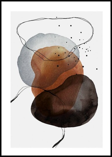 Abstract Watercolor Shapes Plakat Plakat / 40x50cm Abstract Watercolor Shapes Plakat Plakat / 40x50cm