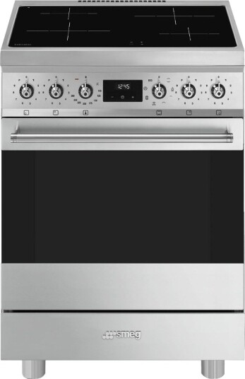 Smeg Classic 60 cm Induksjonskomfyr i Rustfritt Stål C6IMXM2 Smeg Classic 60 cm Induksjonskomfyr i Rustfritt Stål C6IMXM2