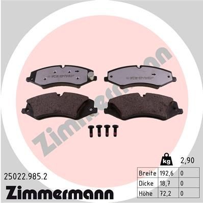 Bremseklosser ZIMMERMANN 25022.985.2