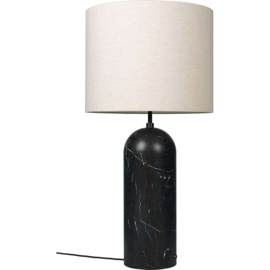 Gubi Gravity XL Low Gulvlampe Black Marble/Canvas Gubi Gravity XL Low Gulvlampe Black Marble/Canvas