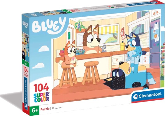 Clementoni Jigsaw Puzzle - Bluey in the Kitchen 104st. Gulv