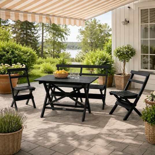 Benkebord Eden Wood Nova med Rygg Benkebord Eden Wood Nova med Rygg
