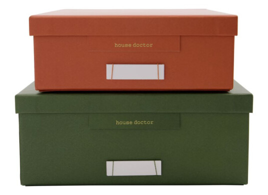 House doctor Storage boxes Keep Green/Orange 202740282 House doctor Storage boxes Keep Green/Orange 202740282