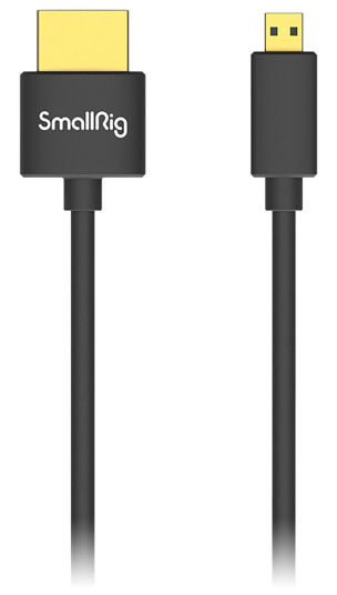 SmallRig 3042 HDMI Cable Micro HDMI-HDMI 4K 35cm (D to A) Micro til Full SmallRig 3042 HDMI Cable Micro HDMI-HDMI 4K 35cm (D to A) Micro til Full
