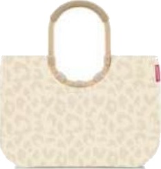 Reisenthel Loopshopper L, Beige, Polyester, Handlenett, Mønster, 25 L, 460 Mm