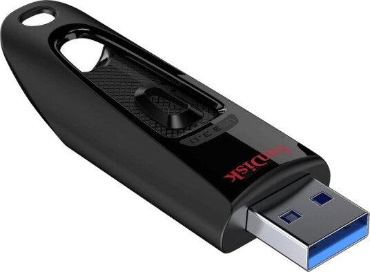 Sandisk Ultra Usb-Flashstasjon 64 Gb Usb 3.0 Svart