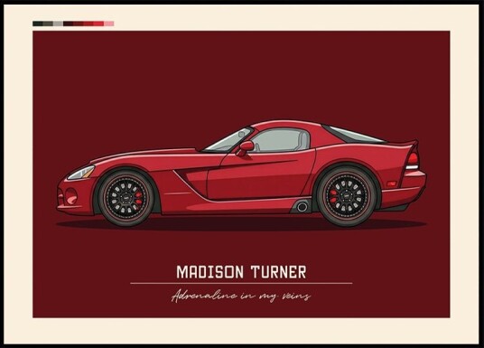 Sport Car Personal 11 Plakat Plakat / 50x70cm Sport Car Personal 11 Plakat Plakat / 50x70cm