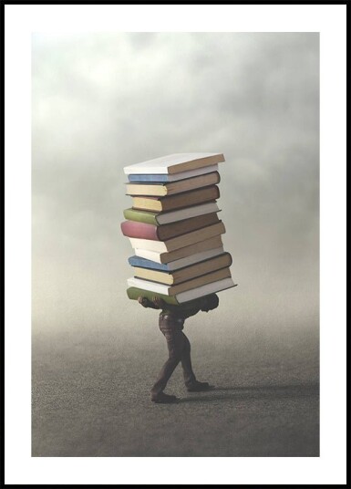 Weight of Knowledge Burden Plakat Plakat / 100x150cm