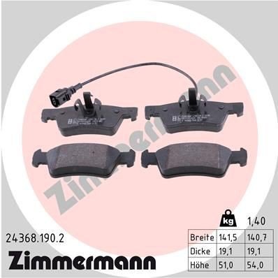 Bremseklosser ZIMMERMANN 24368.190.2