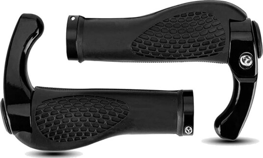 Sykkelgrep Rockbros BT1007B med horn svart