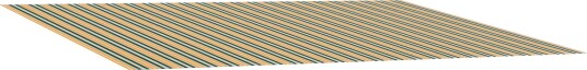 Reserveduk til markise Grønn og gul 600 × 350 cm Polyester