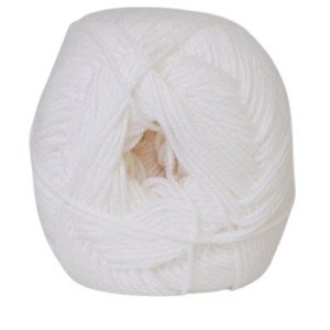 Hjertegarn Lana Cotton 212 Garn Farge 1090 Hvit