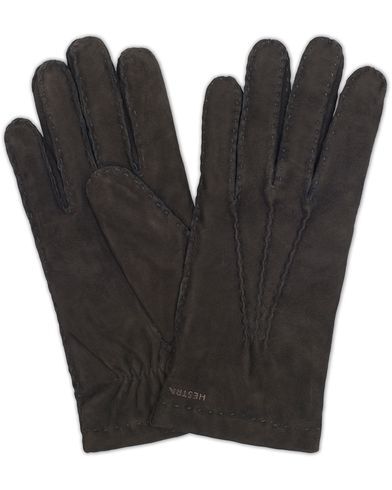 Hestra Arthur Wool Lined Suede Glove Black