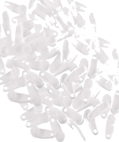 50 paknings gardinskinneglidekroker for stue og baderomsvindusgardiner