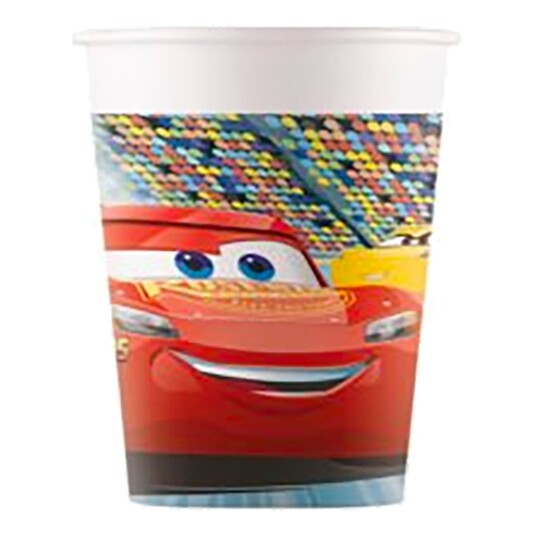 Globos Europe Pappkopper Biler/Cars 3  8-pakning