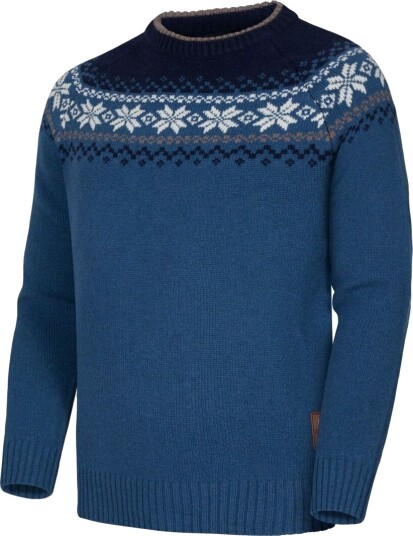 Gridarmor Snøkrystall Round Neck Ullgenser Men Blue/white/navy M Gridarmor Snøkrystall Round Neck Ullgenser Men Blue/white/navy M
