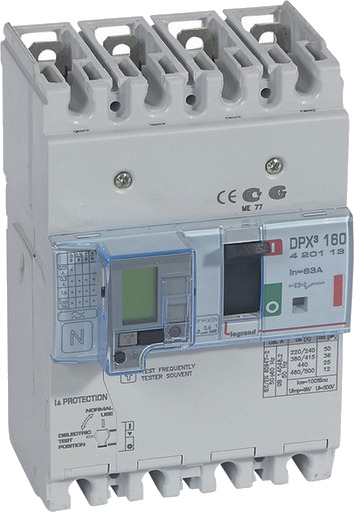 Legrand DPX3 160 Termisk Sikring + Jordfeil 4P 63A 36kA