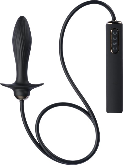 Anal Fantasy Elite Collection Anal Fantasy Auto-Throb Oppblåsbar Vibrerende Plugg    - Svart
