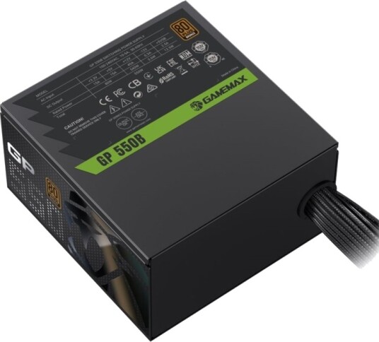 Gamemax GP 550B Strømforsyning 550W 80 Plus Bronze Svart Gamemax GP 550B Strømforsyning 550W 80 Plus Bronze Svart
