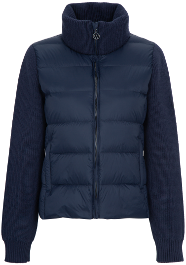 WoolLand Snøfjellet Dunjakke Dame Dark Blue XS