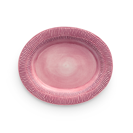 Stripes Serveringsfat 35 x 30 cm Rosa