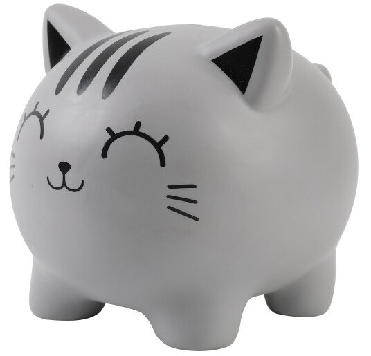 iTotal - Piggy Bank - Grey Cat (XL2501)