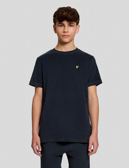 Lyle & Scott Towelling T Shirt Navy 122 128