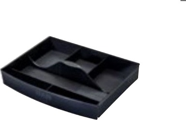 Han Skuffeinnsats 1016 13 Sort Polystyren Sort 237 Mm 180 Mm 40 Mm