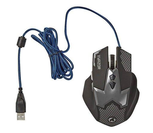 Nedis Gaming Xyazor - Mus - Optisk - 7 - Svart