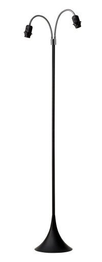 Nielsen fotgjenger gulvlampe med 2 armer (ikke ink. skjermer), sort Nielsen fotgjenger gulvlampe med 2 armer (ikke ink. skjermer), sort